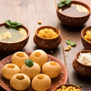 Tasty tangy golgappa