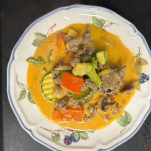41. Gele curry met rundvlees