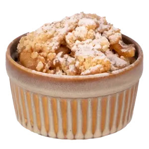 Housemade apple crumble