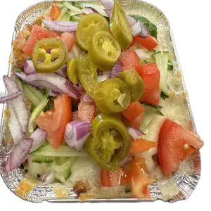 Kapsalon mix vlees kip en kalf