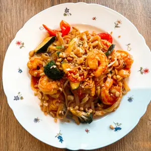 33. Phad Thai met garnalen