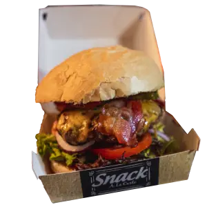 Smokey bacon burger menu