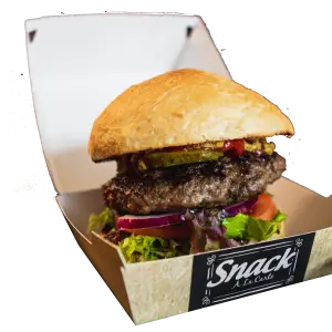 Classic beef burger menu