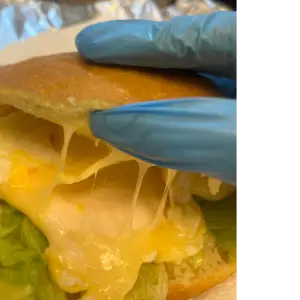 Johnny Cake egg and cheese
