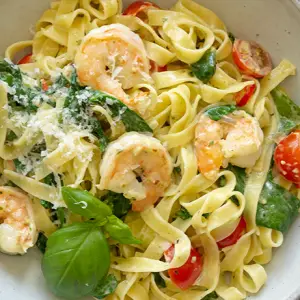 Pasta gamba ala 'pesto