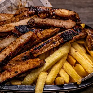 Grilled pork chop menu large