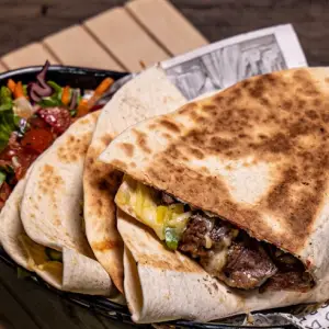 Grilled steak quesadilla