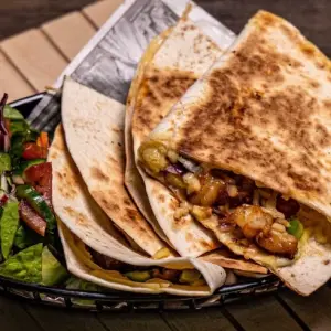 Grilled chicken quesadilla
