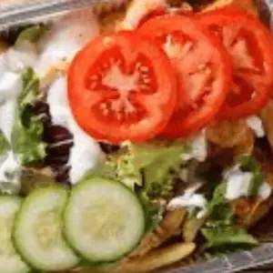 Kapsalon kalf döner groot maat 850cc