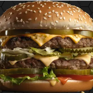 Dubbele cheeseburger 2 x 120 gram rundvlees