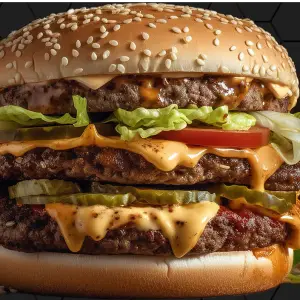 Triple cheeseburger 3 x 120 gram rundvlees