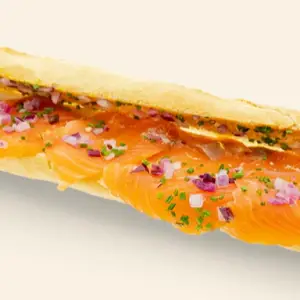 Broodje gerookte zalm