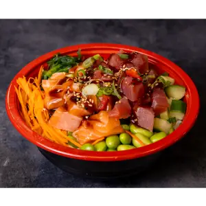 Pokebowl zalm & tonijn