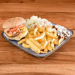Hamburger Frietoloog schotel