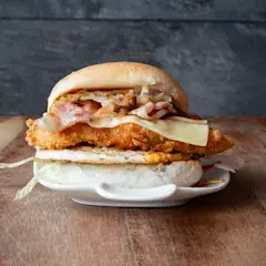 Kipburger Frietoloog schotel