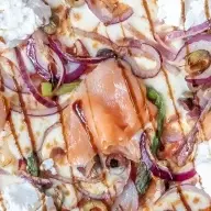 Glutenvrije pizza salmone