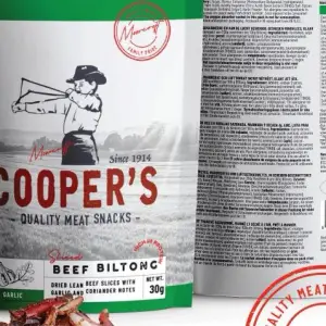 Cooper's Biltong Garlic 30g