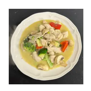 45. Groene curry met kip