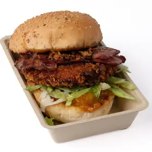 Willy’s Cruncy Chicken Bacon Burger (100% kipfilet)
