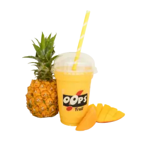 Mango, ananas en perzik