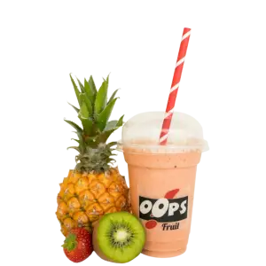 Ananas, kiwi en aardbei