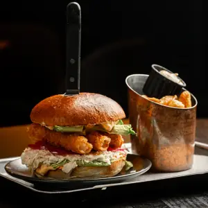 Shrimp burger