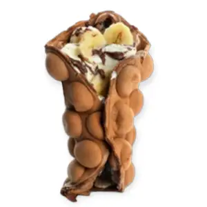 Banaan bubbel wafel