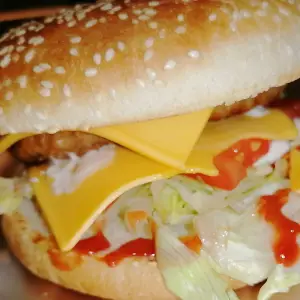 Hamburger met kaas