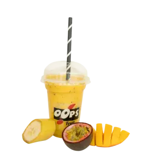 Mango, banaan en passievrucht