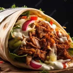 Durum mix kip en kalfs döner kebab