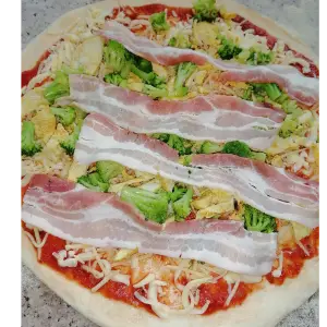Pizzetta carbonara