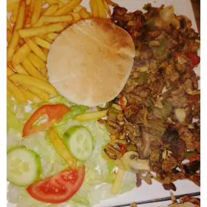 Shoarma gyros schotel