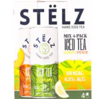 Stelz Hard ice tea lemon & peach 4x25cl