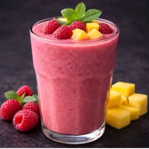 Raspberry pineapple mango smoothie 400ml