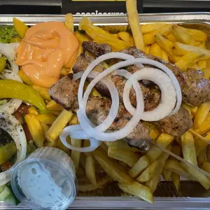 Souvlaki schotel