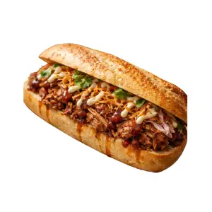 Baguette pulled pork