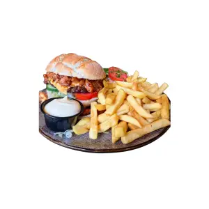 Amerikaanse Angus beef burger menu