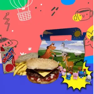 Happy meal met cheeseburger 100% Halal