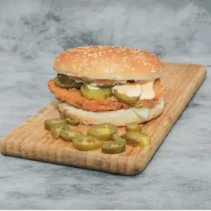Spicy kipburger 100% Halal