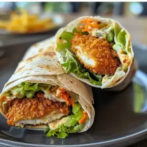 Chicken tender wrap 100% Halal