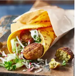 Falafel wrap 100% Halal