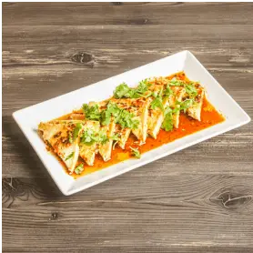 Fried tofu with chili & sesame sauce / 辣椒芝麻酱炸豆腐