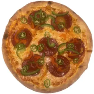 Pizza peperoni picante