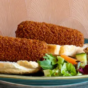 Bourgondische kroketten twee stuks met brood