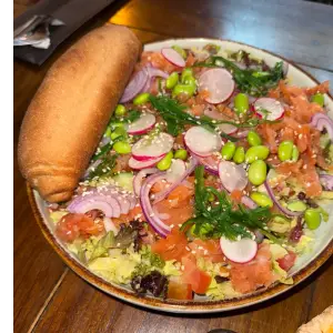 Gerookte zalm salade