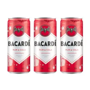 Bacardi rum 330ml & cola