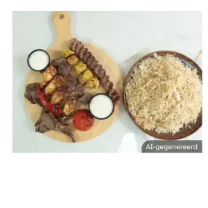 Afghaanse Kebab Schotel voor 2 Personen