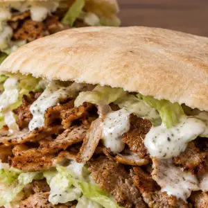 Turks broodje shoarma