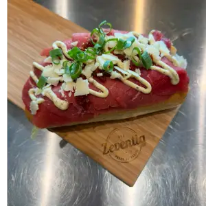 Half stokbrood Carpaccio