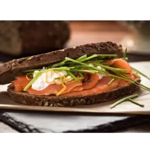 Broodje gerookte zalm